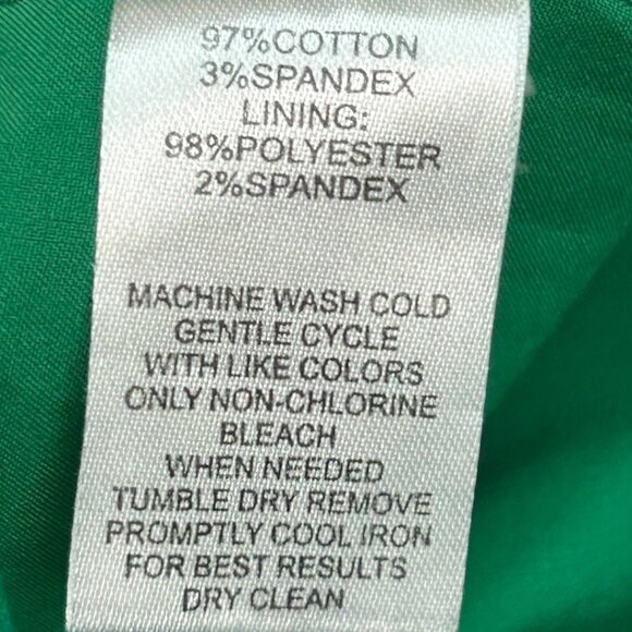 Calvin Klein Green Pencil Skirt - Size 8 - Picture 7 of 7